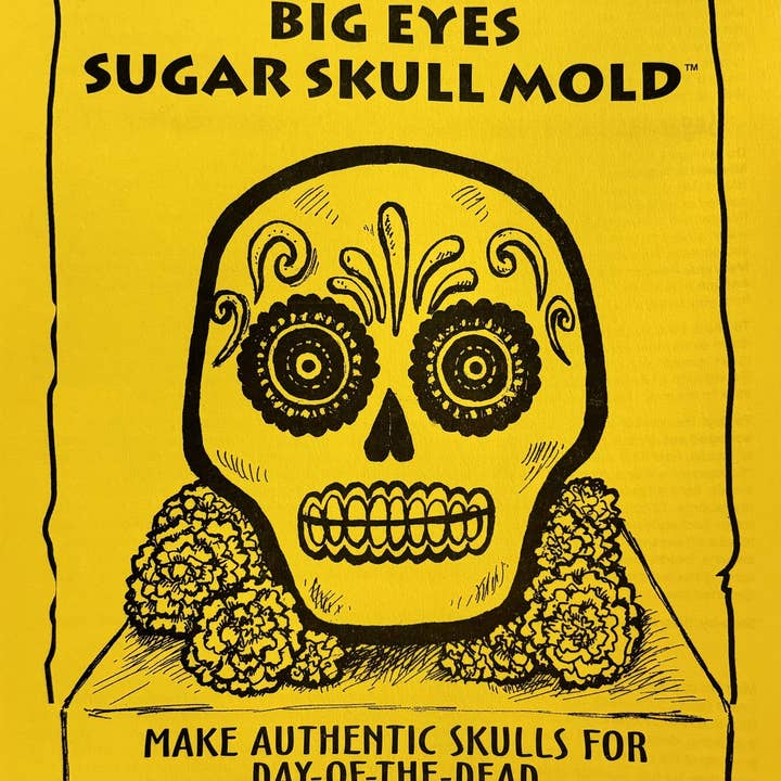 Mexican Sugar Skull - Wholesale Craft Supplies - Big Eyes Sugar Skull Mold - 6 molds1