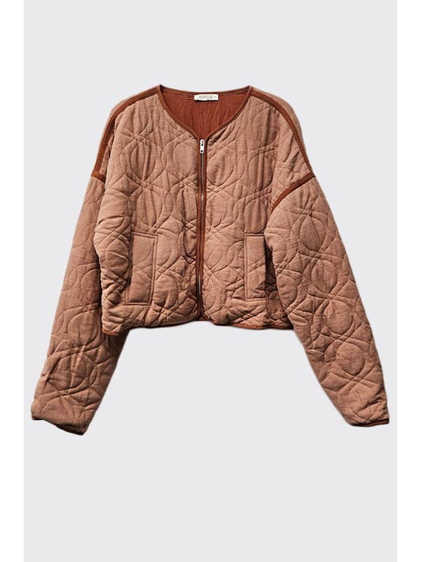 ILLA ILLA - Wholesale Jacket – Women's - Quilted Contrast Binding Jacket7