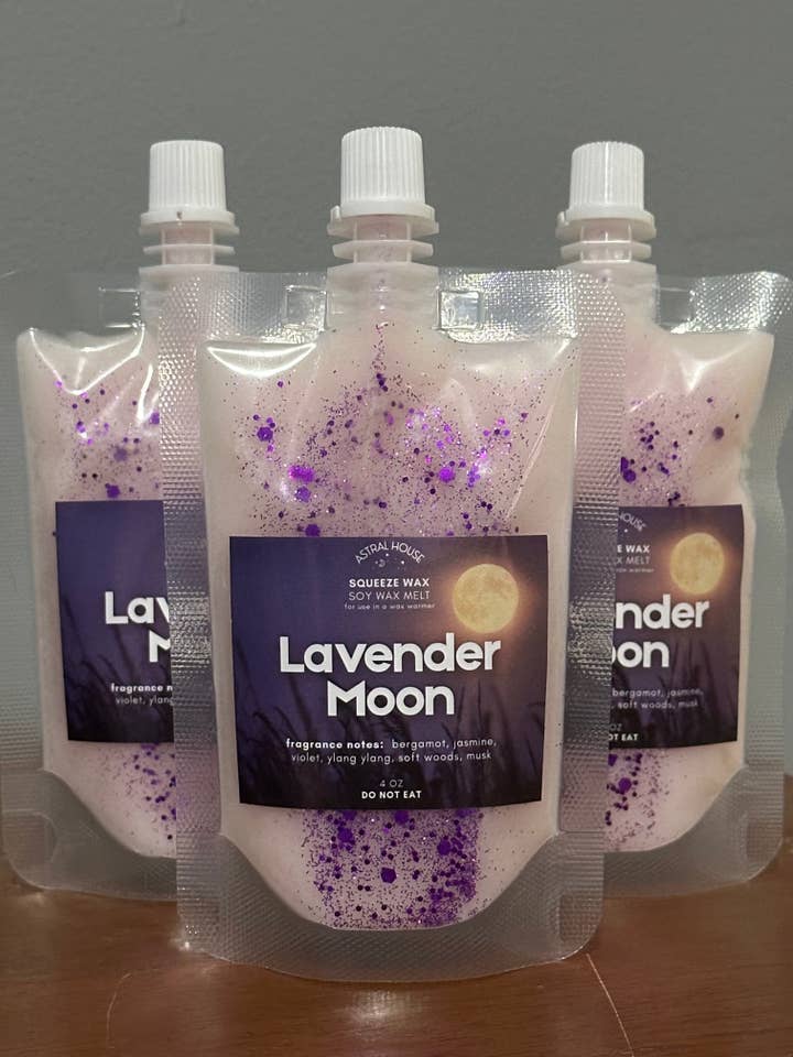 'Lavender Moon' Squeeze Wax™ Squeezable Wax Melt for wholesale by Astral House Aromas
