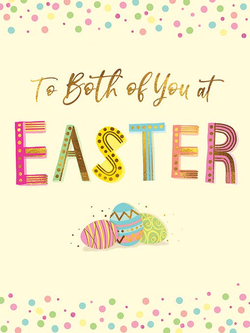 Easter Card, To Both of You, Fun type and eggs for wholesale by Piccadilly Greetings