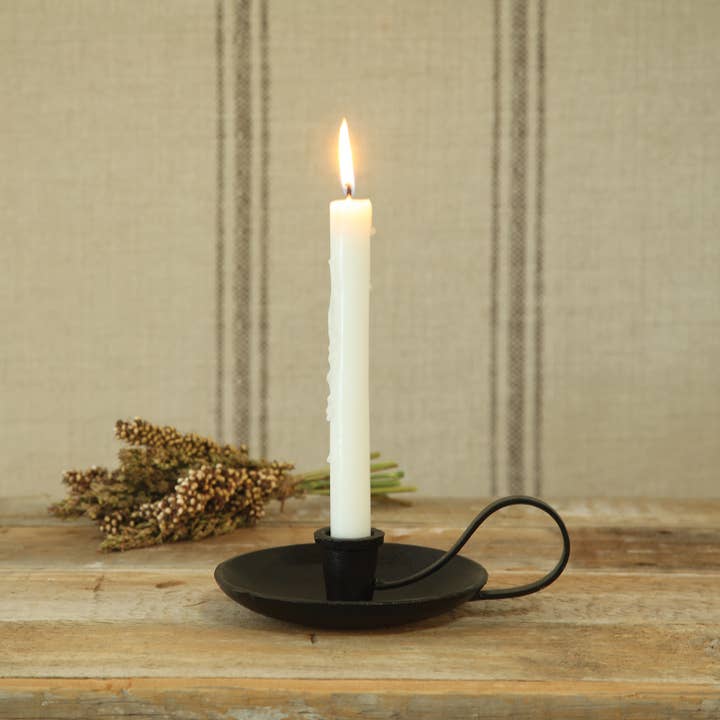 HomArt - Wholesale Candle Holder - Diedrich Taper Holder - Cast Iron - Antique Black