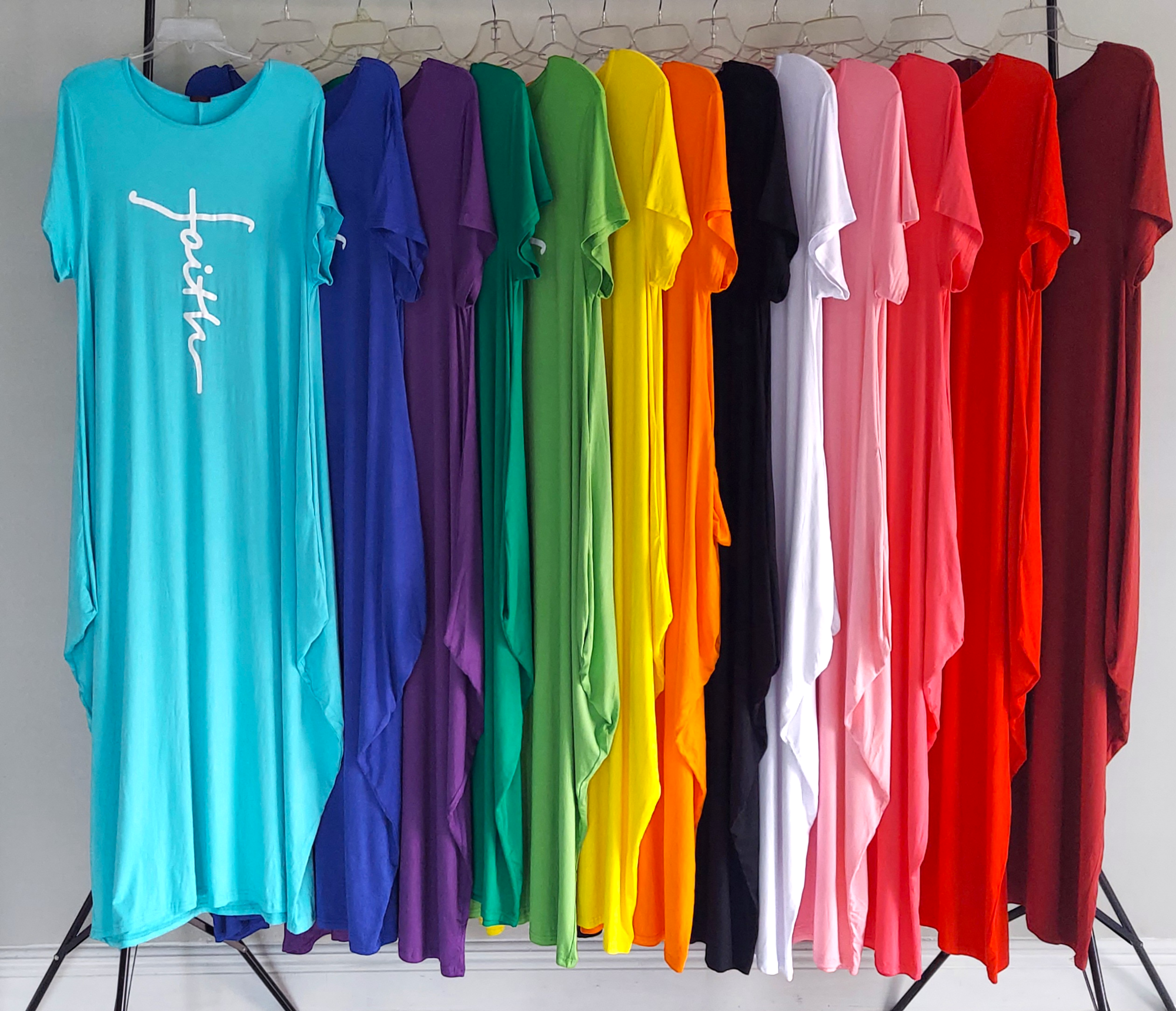 India Batik - Wholesale Dress - Women's - Faith Bubble  Jersey  Dress/Short Sleeve/ White 2022SS5