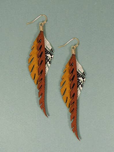 Brincos de Gancho Longo Pele por atacado de TheTizana