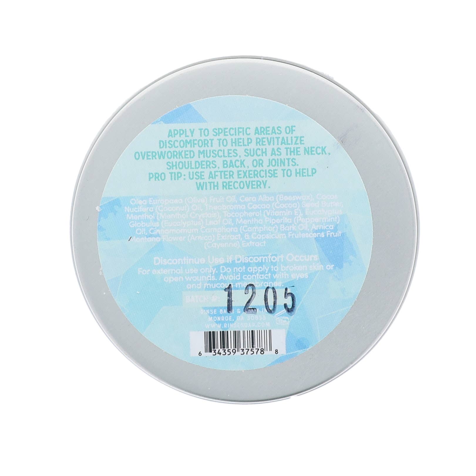 Rinse Bath Body Inc - Wholesale Healing Salve/Balm/Cream - Cooling Muscle Salve3