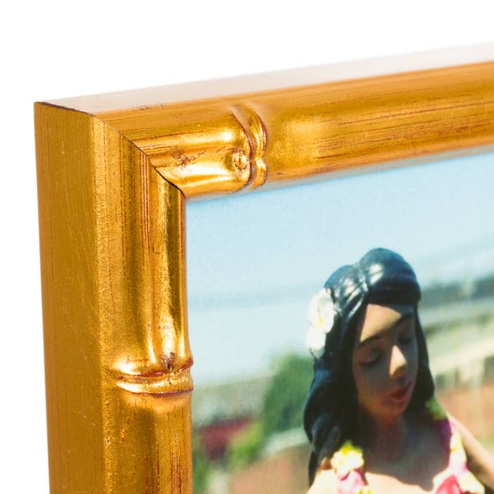 Craig Frames - Wholesale Picture Frame - 12x12 Picture Frame, Vintage Bamboo Vintage Gold, Assembled7