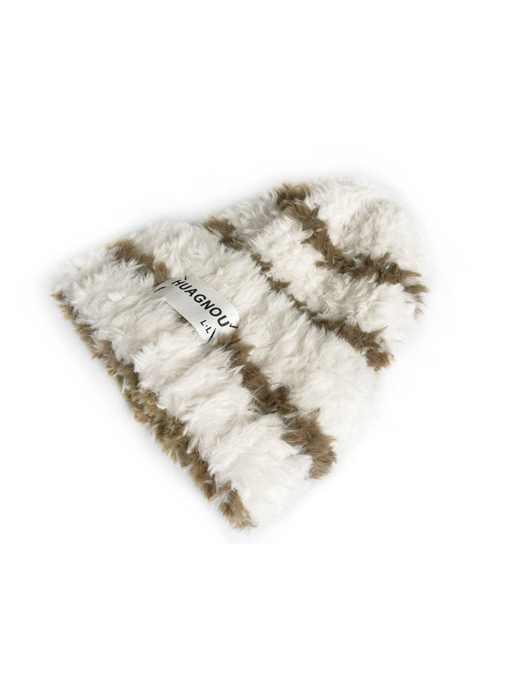 Funkyrel® Atzbranding Limited - Vente Bonnet – femme - Haila - Bonnet d'hiver épais en tricot pelucheux1