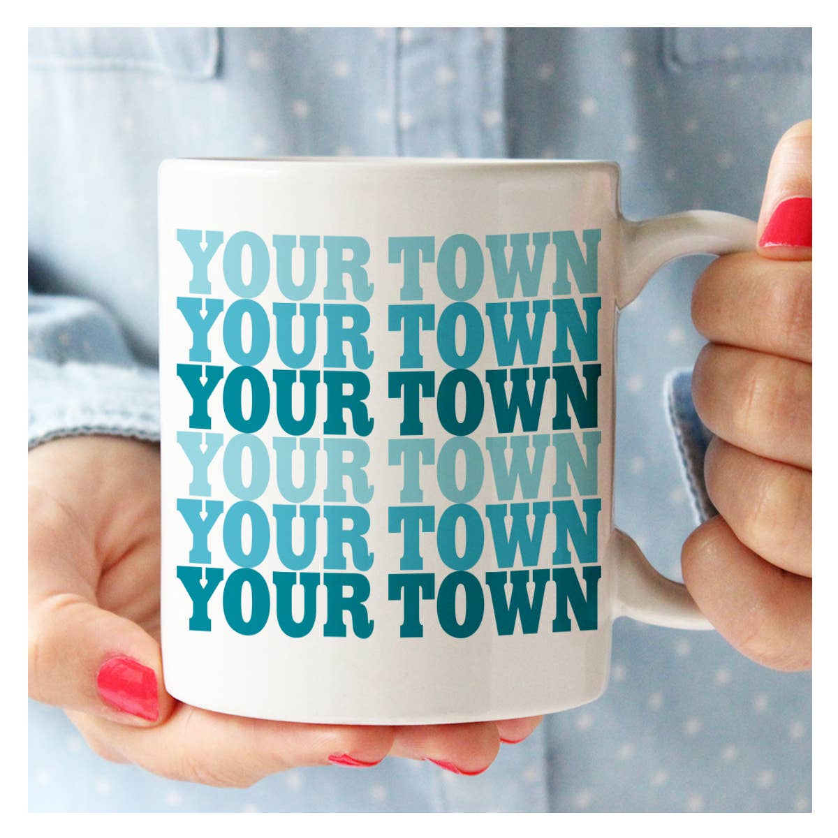 Rock Scissor Paper - Wholesale Coffee Mug - Personalized City Ceramic Mug - Supergraphics name drop9