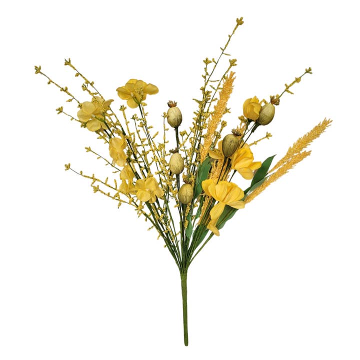 Wildflower Meadows Bundle Spray - Yellow 23" for wholesale by David Christopher's Collection