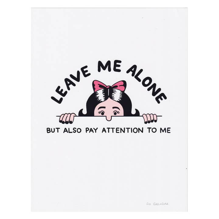 Motif en kilroy Leave Me Alone pour la vente par Sio Gallagher