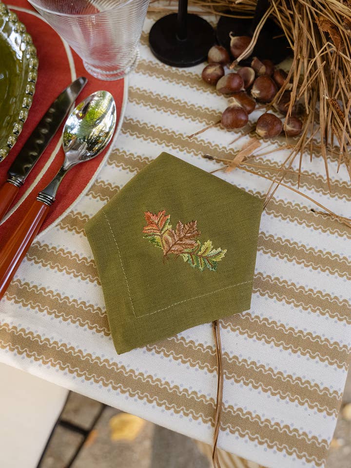 Groen Bladeren Servet voor wholesale door Mariaida Home