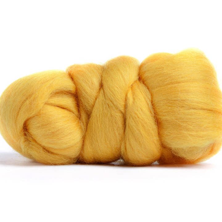 Top Roving en laine mérinos, doré, 1 once pour la vente par Desert Breeze Distributing