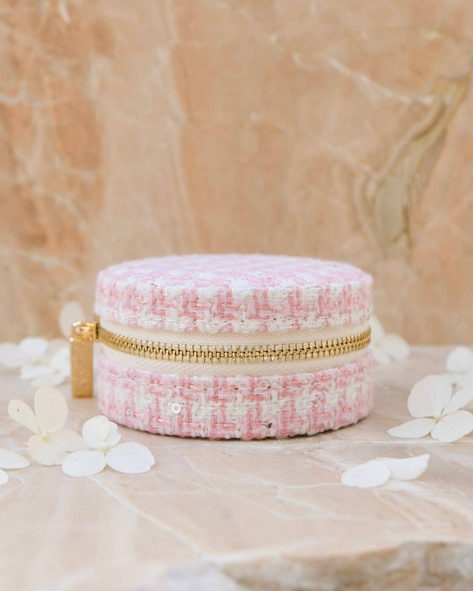 Maison Scarlett - Vendita all'ingrosso Portagioie/organizer per gioielli - Scatola portagioie da viaggio Yvonne in pied-de-poule11