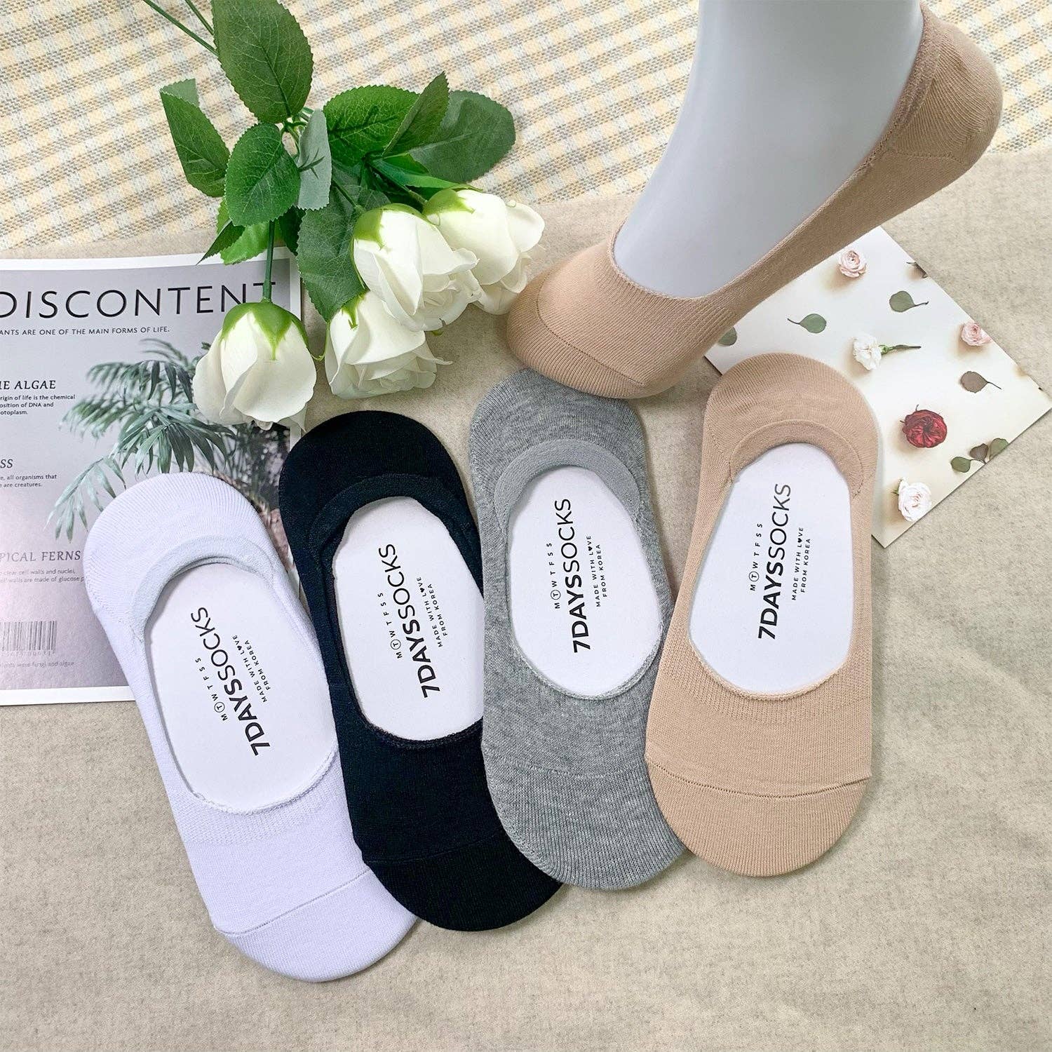 7DAYSSOCKS - Vente Chaussettes – femme - Chaussettes No Show Normal pour femmes5
