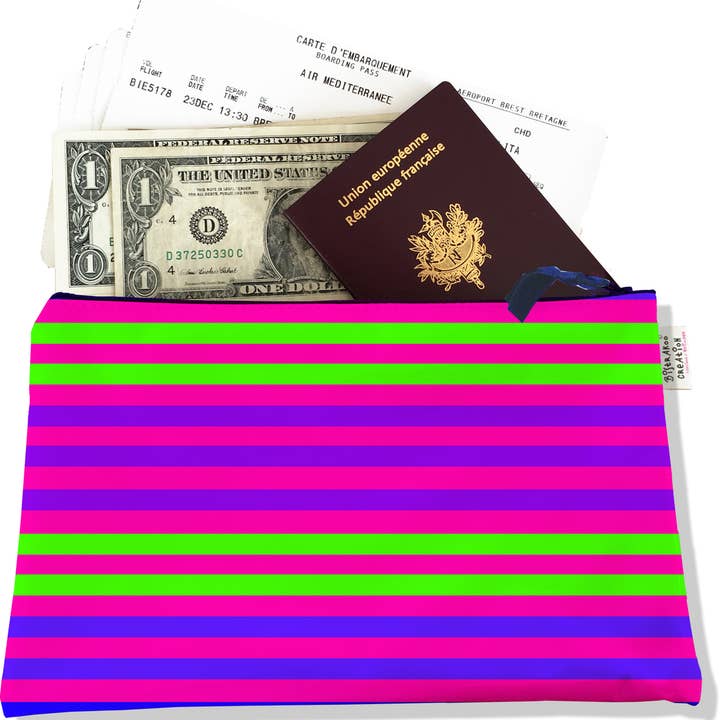 Reisetui, aktetas Marinière rose voor wholesale door BISTRAKOO