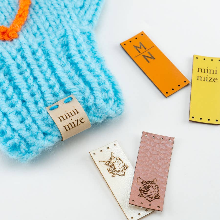 Leather Tags for Your Knits 