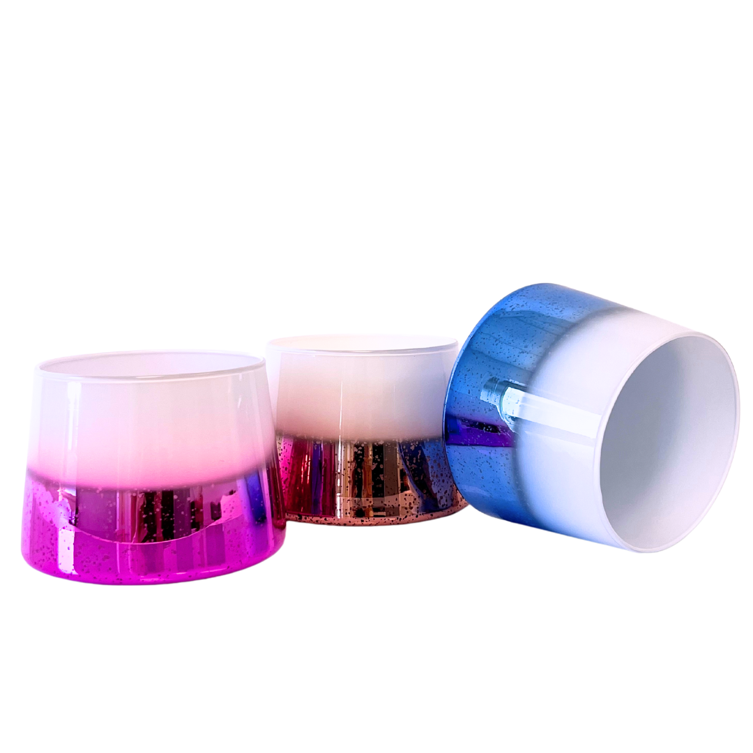 Antwerp Luxury candle supplies - Wholesale Jar - OMG Jar – White & Rose Gold1