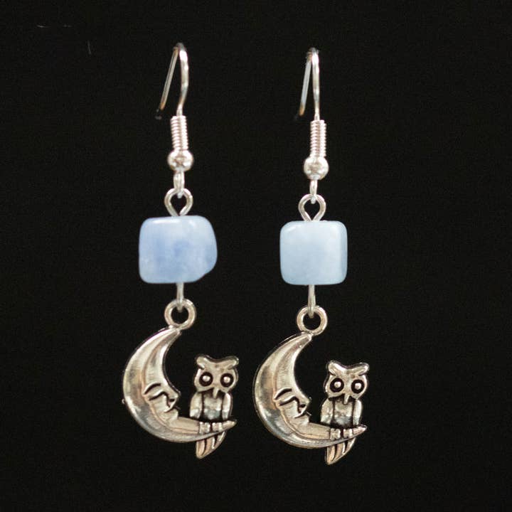 Owl Moon Earrings for wholesale by JAC Jewelry Designs
