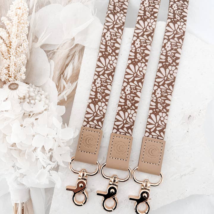 Chuckle & Wood - Wholesale Lanyard – Women’s - Fabric Lanyard | Boho Floral0
