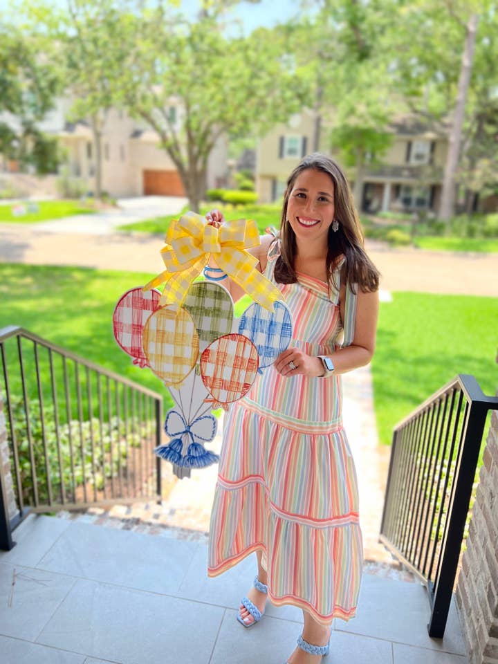 Hip Hip Hooray Balloons Door Hanger for wholesale by Home Themed Home