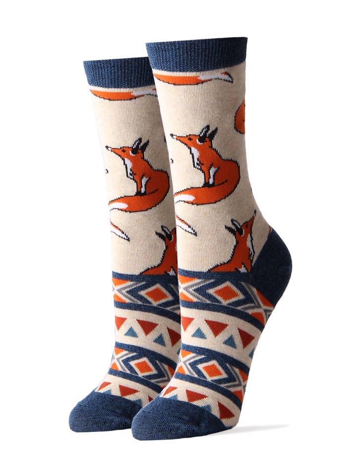 Oooh Yeah/Sock It Up/Oooh Geez Slippers - Vendita all'ingrosso Calzini - Donna - Like a Fox | Calzini girocollo da donna in cotone premium