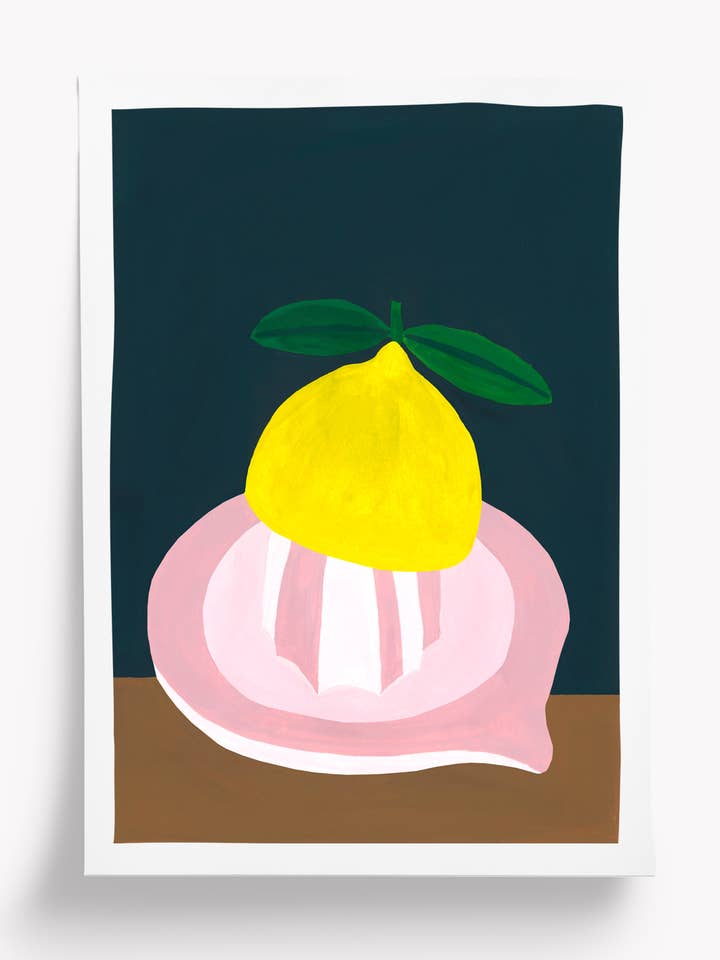 LEMON POSTER - A5 for wholesale by Taxi Brousse