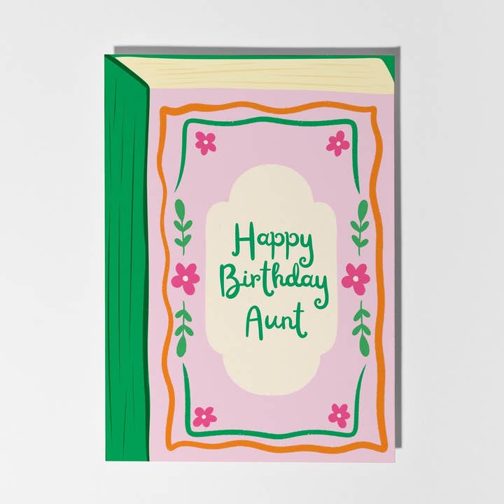 Happy Birthday Aunt Greeting Card for wholesale by PulpKo