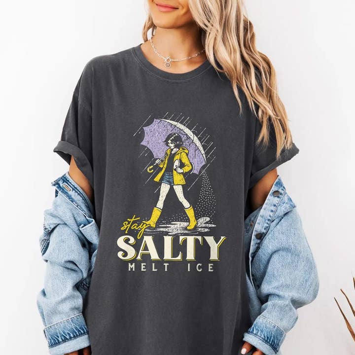 No Ice Shirt, Stay Salty Melt ICE, Abolish ICE TShirt for wholesale by Teedico