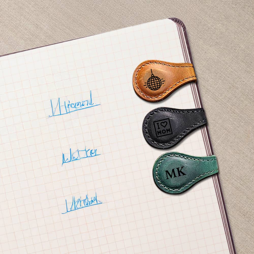 American Leather Goods - Wholesale Bookmark - Leather Magnetic Bookmark, Handmade Leather Book mark10