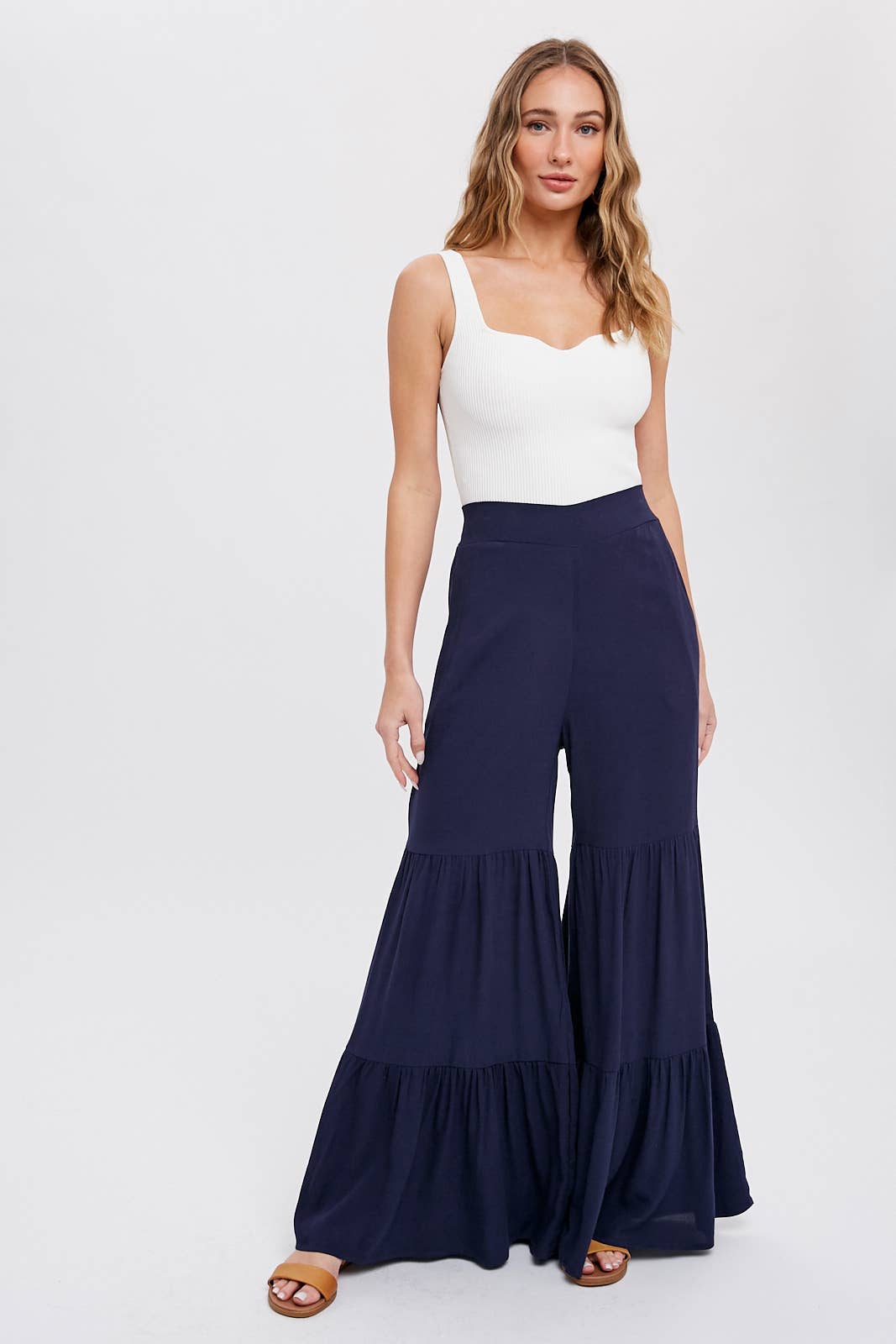 Bluivy – wholesale Byxor - Dam – TIERED VOLANG HÖG MIDJA BREDA BEN BYXOR17