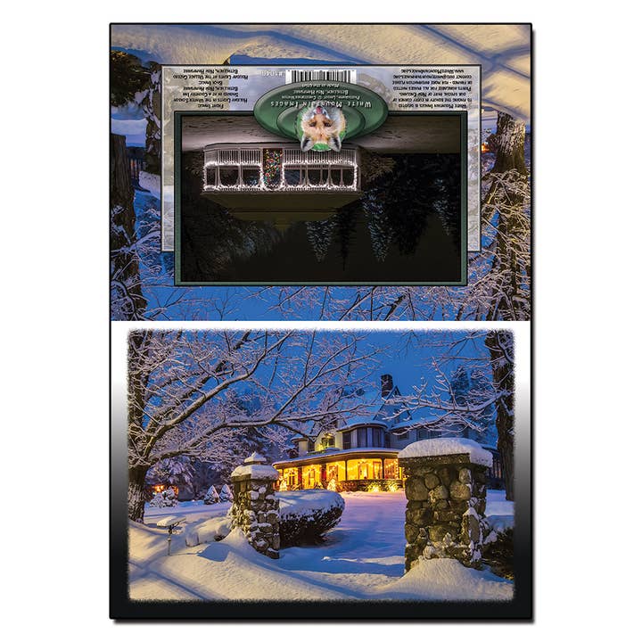 #1040 Winter Country Inn Carte pour la vente par White Mountain Images