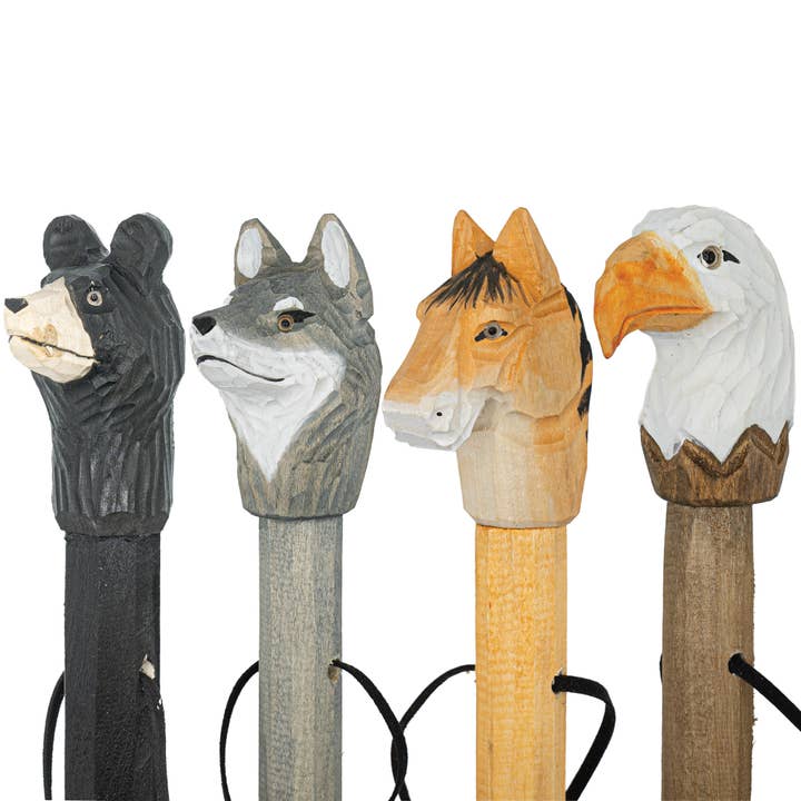 Pawnee Bill’s - Wholesale Sporting Accessories - Handcarved Animal Head Walking Sticks