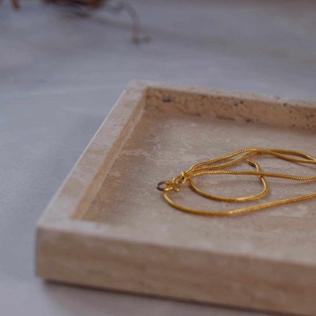 So At Nature – Bandeja decorativa por atacado – Tabuleiro Retangular Travertino3