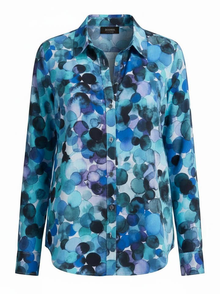 Bubbels Ontspannen Overhemd Italiaanse Machinewasbare Stof voor wholesale door Ameliora