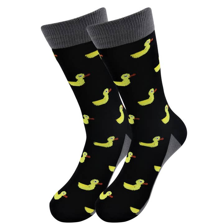 Casual Animal Socks - Yellow Duck - for Men and Women for wholesale by Real Sic