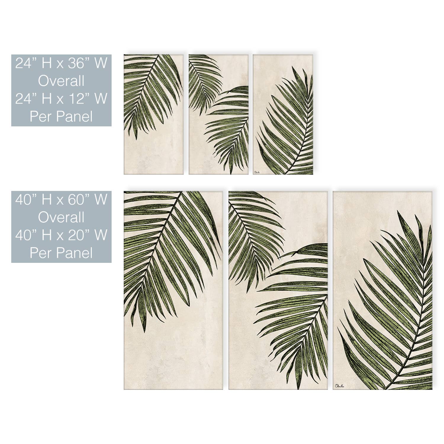 Ready2hangart, Inc. - Wholesale Wall Art Set - Ready2HangArt Poetic Flora Set I Canvas Wall Art Set2