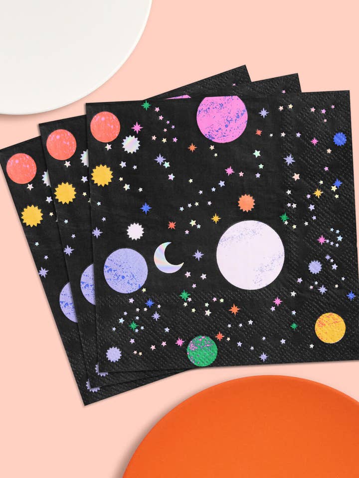 Out of This World Napkins - 25 paper napkins for wholesale by Petit Fetti
