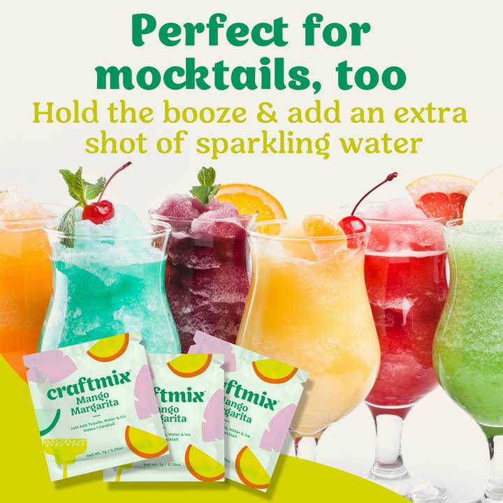 Craftmix - Wholesale Cocktail mix/syrup - Mango Margarita Cocktail / Mocktail Mixer - 24ct Caddy4