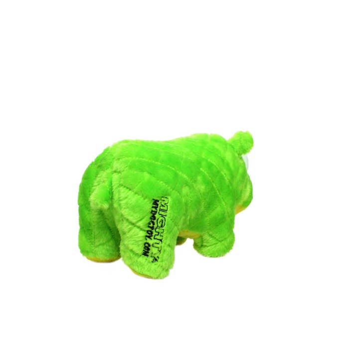 Tuffy Dog Toys - VIP Products - Wholesale Pet Squeaky Toy - Dog - Mighty Safari Rhinoceros - Green, Plush, Squeaky Dog Toy