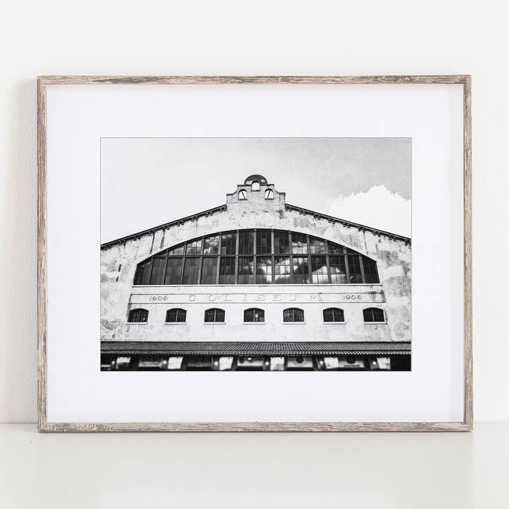 Fort Worth Texas Stockyards | Rodeo Coliseum Art Print for wholesale by Lisa Russo Fine Art