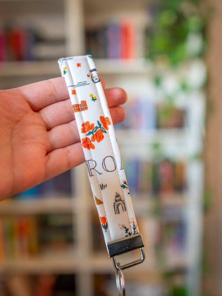 Mini Cities Wristlet Keychain for wholesale by Created By Kelci