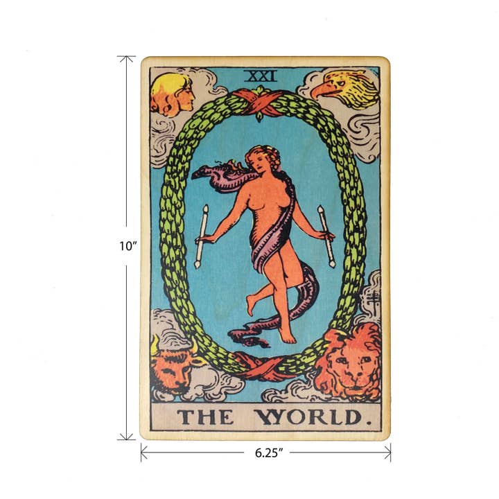 Most Amazing - Wholesale Art Print - Tarot - 21 - The World Full Color Wood Wall Art