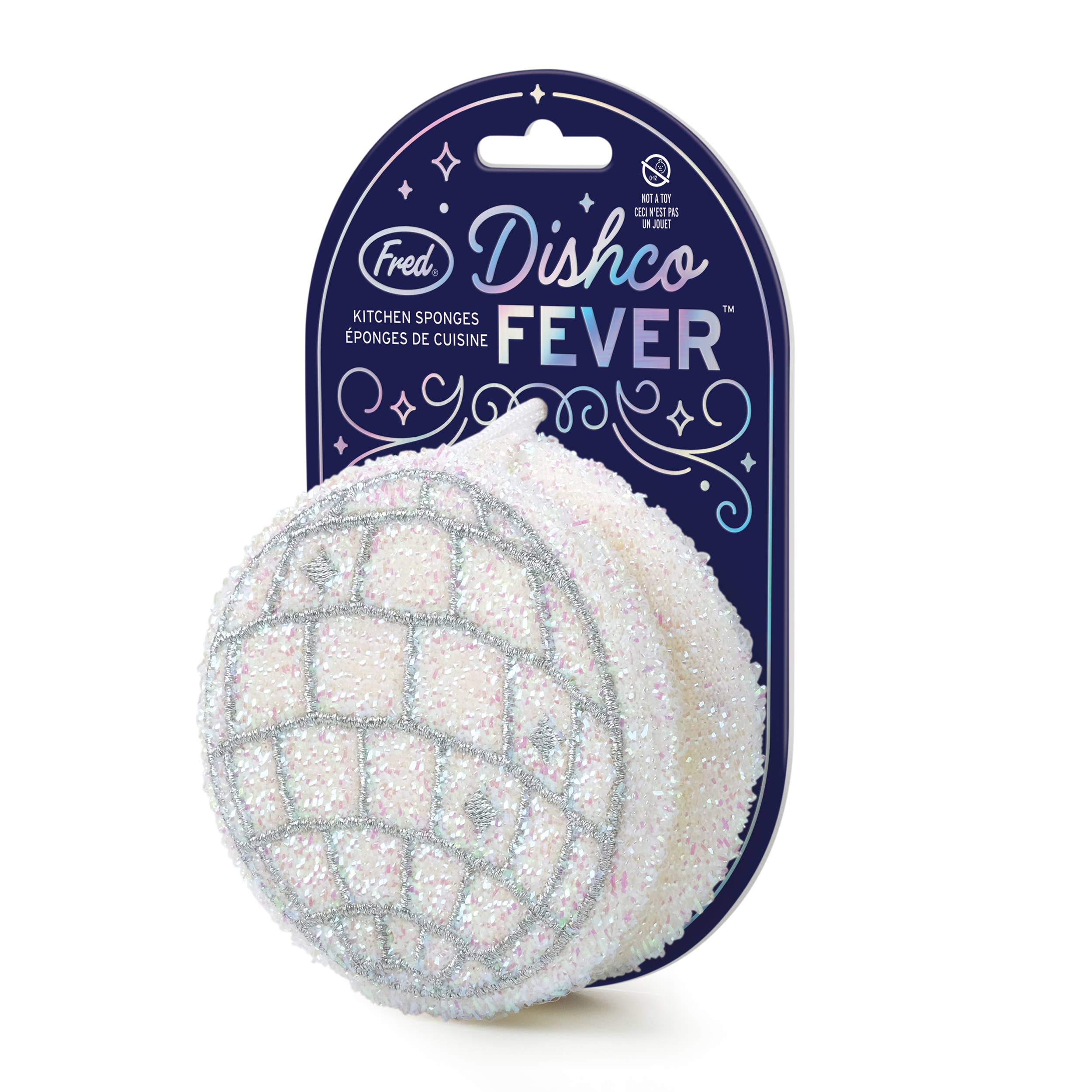 Fred & Friends - Wholesale Cleaning Sponge - Sponges - Dishco Fever - Disco Ball Sponges - Set of 22