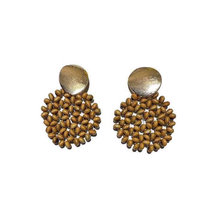 Miss Minna - Wholesale Dangle Earrings - "Seed Hoops β Natural Texture, Subtle Shine" β¨π°