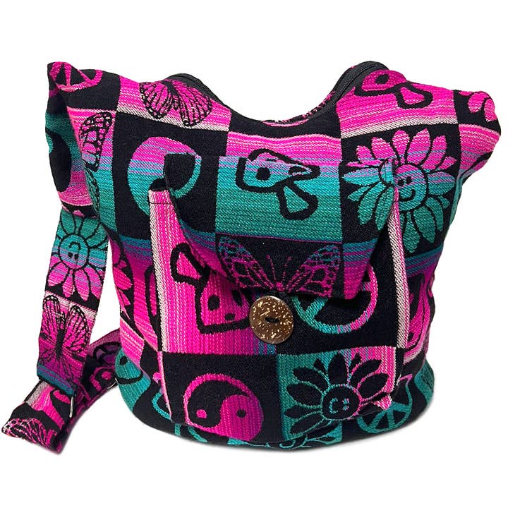 Pichincha - Wholesale Crossbody Bag - Women's - Large Hippie Style "Michy" Crossbody Purse Messenger Bag