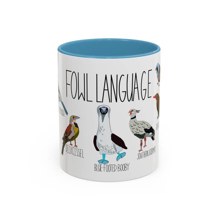 Acorn & Artisan - Wholesale Coffee Mug - Funny Bird Pun Coffee Mug – Fowl Language – Dishwasher Safe4