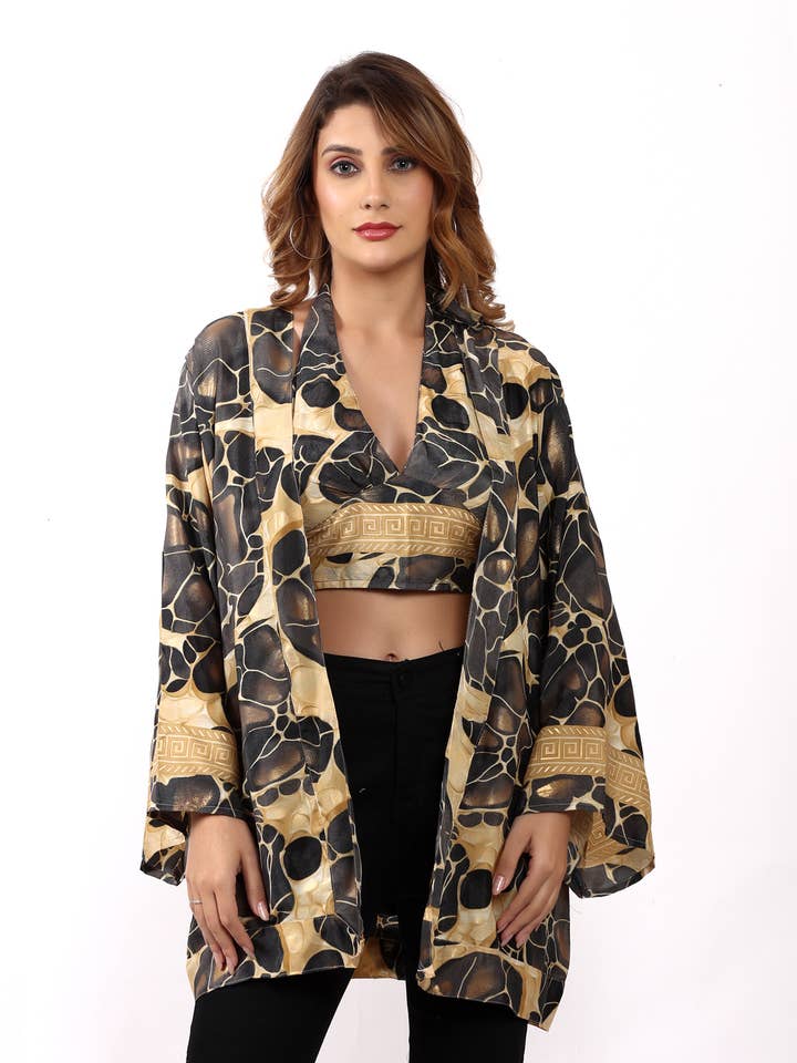Women Printed Halter Neck Top & Shrug Set Wholesale Sale Lot for wholesale by Wevez