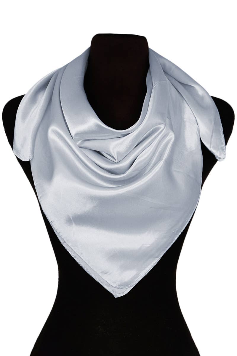 Cap Zone - Vente Écharpe – femme - Foulard carré brillant en satin polyester effet soie37