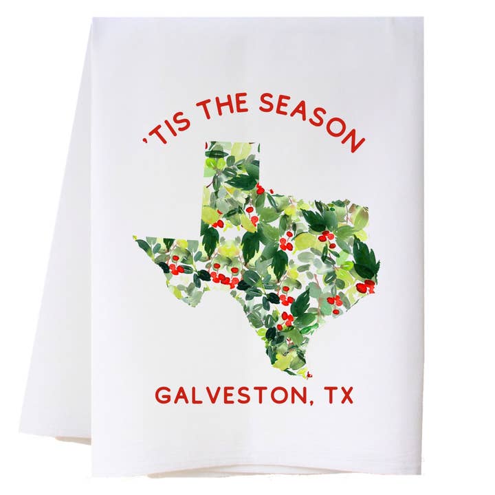 Tis The Season Kitchen Towel for wholesale by Cora & Pate