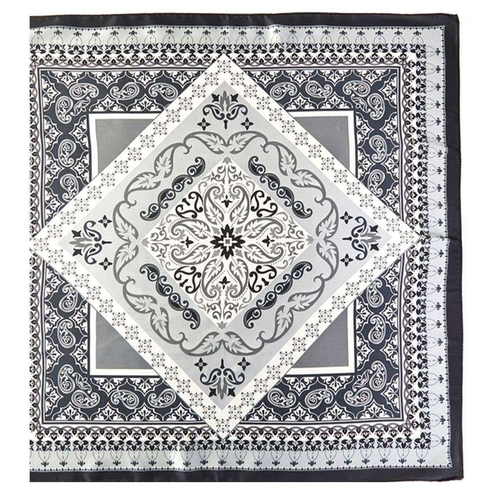 anbfashion - Vente Écharpe – femme - FOULARD CARRÉ À COL EN BANDANA ORIENTAL ARABESQUE PAISLEY3