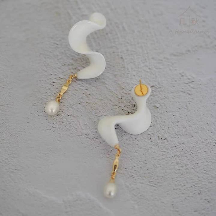 Bracelet de boucles d'oreilles en porcelaine tendance pour la vente par lilibo